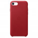 Apple iPhone SE2 Leather Case - оригинален кожен кейс (естествена кожа) за iPhone SE (2020), iPhone 8, iPhone 7 (червен) 1