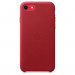 Apple iPhone SE2 Leather Case - оригинален кожен кейс (естествена кожа) за iPhone SE (2020), iPhone 8, iPhone 7 (червен) 3