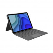 Logitech Folio Touch - безжична клавиатура и тракпад, с кейс и поставка за iPad Pro 11 M1 (2021), iPad Pro 11 (2020), iPad Pro 11 (2018) (тъмносив)