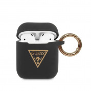Guess Airpods Triangle Logo Silicone Case (black)