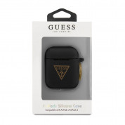 Guess Airpods Triangle Logo Silicone Case (black) 2