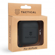 Tactical TPU Velvet Smoothie Carabiner Case - термополиуретанов (TPU) удароустойчив калъф за Apple AirPods (тъмносив)  1