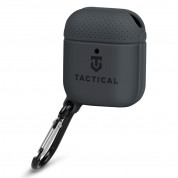 Tactical TPU Velvet Smoothie Carabiner Case for Apple AirPods (asphalt)