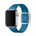 Apple Modern Buckle Band Small - оригинална кожена каишка за Apple Watch 38мм, 40мм, 41мм (син) 3
