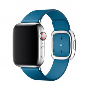 Apple Modern Buckle Band Large - оригинална кожена каишка за Apple Watch 38мм, 40мм, 41мм (син) 2