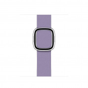 Apple Modern Buckle Band Small - оригинална кожена каишка за Apple Watch 38мм, 40мм (светлолилав) 1
