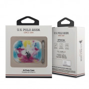 U.S. Polo Assn. Airpods Pro Tie & Dye Silicone Case - силиконов калъф с карабинер за Apple Airpods Pro (шарен) 2