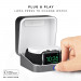 Sumato WatchBox Smart Charging Case 5000mAh - сертифициран луксозен кейс с преносима батерия за зареждане на Apple Watch и iPhone (тъмносив) 6
