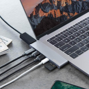 Kanex iAdapt 7-in-1 Multiport USB-C Hub - мултифункционален USB-C хъб за свързване на допълнителна периферия за MacBook (сив) 4