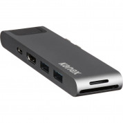 Kanex iAdapt 7-in-1 Multiport USB-C Hub - мултифункционален USB-C хъб за свързване на допълнителна периферия за MacBook (сив) 3