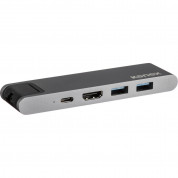 Kanex iAdapt 7-in-1 Multiport USB-C Hub - мултифункционален USB-C хъб за свързване на допълнителна периферия за MacBook (сив)