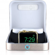 Sumato WatchBox Smart Charging Case 5000mAh - сертифициран луксозен кейс с преносима батерия за зареждане на Apple Watch и iPhone (златист) 2
