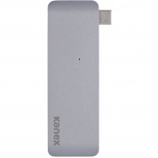 Kanex iAdapt 5-in-1 Multiport USB-C Hub - мултифункционален USB-C хъб за свързване на допълнителна периферия за MacBook (сив) 3