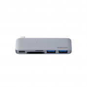 Kanex iAdapt 5-in-1 Multiport USB-C Hub - мултифункционален USB-C хъб за свързване на допълнителна периферия за MacBook (сив) 1