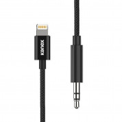 Kanex DuraBraid Premium Audio Cable With Lightning Connector - сертифициран аудио кабел от Lightning към 3.5 мм. аудио жак (100см) (черен) 