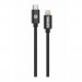 Kanex Premium DuraBraid USB-C to Lightning Cable - сертифициран (MFI) USB-C към Lightning кабел за Apple устройства с Lightning порт (200 см) (черен)  1