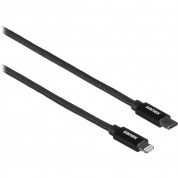 Kanex Premium DuraBraid USB-C to Lightning Cable - сертифициран (MFI) USB-C към Lightning кабел за Apple устройства с Lightning порт (120 см) (черен)  1