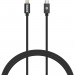 Kanex Premium DuraBraid USB-C to Lightning Cable - сертифициран (MFI) USB-C към Lightning кабел за Apple устройства с Lightning порт (120 см) (черен)  3