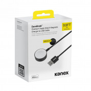 Kanex DuraBraid Magnetic Charger USB Cable - сертифициран (MFI) магнитен кабел за Apple Watch (300 см) (черен)  2