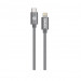 Kanex Premium DuraBraid USB-C to Lightning Cable - сертифициран (MFI) USB-C към Lightning кабел за Apple устройства с Lightning порт (200 см) (сив)  1