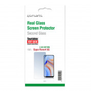 4smarts Second Glass 2.5D - калено стъклено защитно покритие с извити ръбове за целия дисплея на Oppo Reno 4 5G (прозрачен) 1
