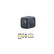 Kanex GoPower International USB-C Travel Adapter - адаптер за ел. мрежа с преходници за цял свят с 3xUSB-A и USB-C изходи (черен)  8