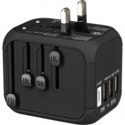 Kanex GoPower International USB-C Travel Adapter - адаптер за ел. мрежа с преходници за цял свят с 3xUSB-A и USB-C изходи (черен)  7