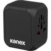 Kanex GoPower International USB-C Travel Adapter - адаптер за ел. мрежа с преходници за цял свят с 3xUSB-A и USB-C изходи (черен)  2