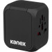 Kanex GoPower International USB-C Travel Adapter - адаптер за ел. мрежа с преходници за цял свят с 3xUSB-A и USB-C изходи (черен)  3