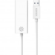 Kanex USB 3.0 Gigabit Ethernet Adapter - Etherner адаптер за MacBook и компютри с USB порт (бял) 2