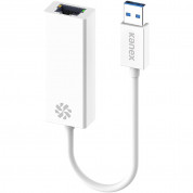 Kanex USB 3.0 Gigabit Ethernet Adapter - Etherner адаптер за MacBook и компютри с USB порт (бял) 1