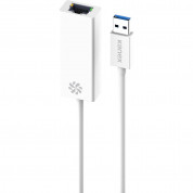 Kanex USB 3.0 Gigabit Ethernet Adapter - Etherner адаптер за MacBook и компютри с USB порт (бял) 3