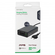 4smarts Mains Charging Station VoltPlug PPS Power Delivery & QC3.0 60W - захранване с 4хUSB изхода и USB-C изход (тъмносив) 9