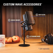 Elgato Wave:1 Premium USB Condenser Microphone - професионален настолен USB микрофон за запис и стрийминг (черен) 15