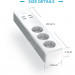 Meross Smart WiFi Power Strip 3 AC + 4 USB Ports - смарт WiFi разклонител с 3 гнезда и 4 USB изхода за Android и iOS (бял) 4