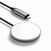 Satechi USB-C Magsafe Magnetic Wireless Charging Cable - поставка (пад) за безжично зареждане за iPhone с Magsafe (тъмносив) 2