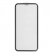 Premium Full Glue 5D Tempered Glass - обхващащо и ръбовете стъклено защитно покритие за дисплея на iPhone 12 Pro Max (черен)