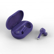 iFrogz Airtime Pro Truly Wireless Stem Earbuds - безжични блутут слушалки с кейс за мобилни устройства (лилав)