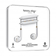 Happy Plugs Wireless II Earbuds - безжични Bluetooth слушалки с микрофон за мобилни устройства (бял)  4