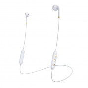 Happy Plugs Wireless II Earbuds - безжични Bluetooth слушалки с микрофон за мобилни устройства (бял)  2