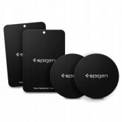 Spigen Car Mount Metal Plates - четири броя метални пластини за магнитни поставки (черен)