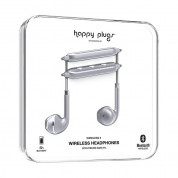 Happy Plugs Wireless II Earbuds - безжични Bluetooth слушалки с микрофон за мобилни устройства (тъмносив)  4