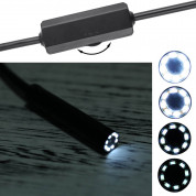 HR 3 in 1 Waterproof USB Port Endoscope - водоустойчив безжичен ендоскоп (черен) 9