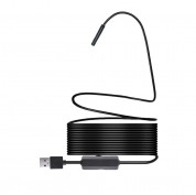HR 3 in 1 Waterproof USB Port Endoscope - водоустойчив безжичен ендоскоп (черен)