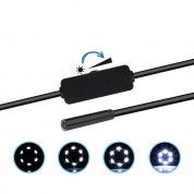 HR 3 in 1 Waterproof USB Port Endoscope - водоустойчив безжичен ендоскоп (черен) 6