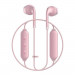 Happy Plugs Wireless II Earbuds - безжични Bluetooth слушалки с микрофон за мобилни устройства (розово злато)  1