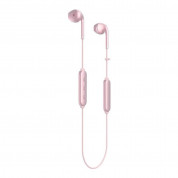 Happy Plugs Wireless II Earbuds - безжични Bluetooth слушалки с микрофон за мобилни устройства (розово злато)  1