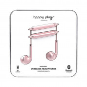 Happy Plugs Wireless II Earbuds - безжични Bluetooth слушалки с микрофон за мобилни устройства (розово злато)  3