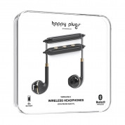 Happy Plugs Wireless II Earbuds - безжични Bluetooth слушалки с микрофон за мобилни устройства (черен-златист)  4