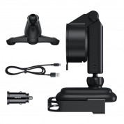 Baseus 5in1 Vehicle Bracket Wireless Charger 10W (WXHW01-B01) Electric Auto Car Mount Holder Qi Charger (black) 4